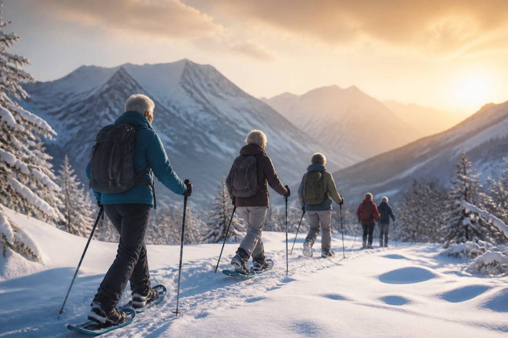 Séjour raquettes seniors : les meilleures destinations en France