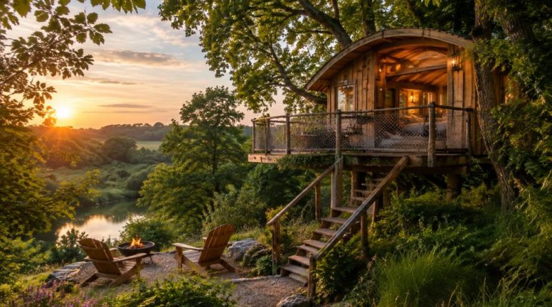 Cabane Ploemel : un hébergement insolite au cœur de la Bretagne
