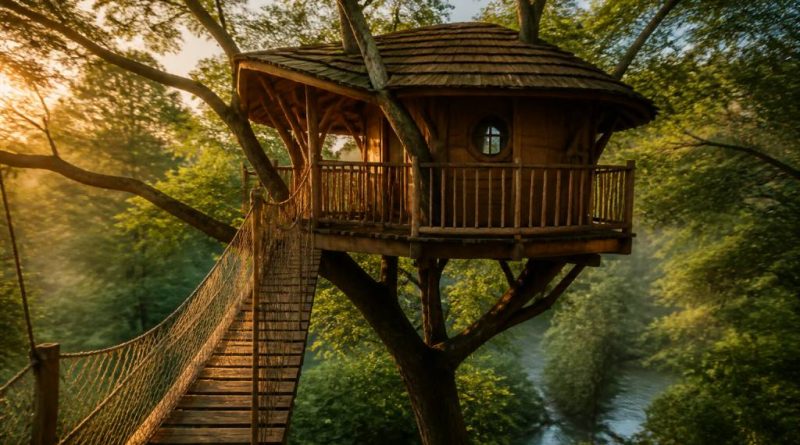 Cabane perchée du Charron : une escapade insolite au cœur de la nature en France