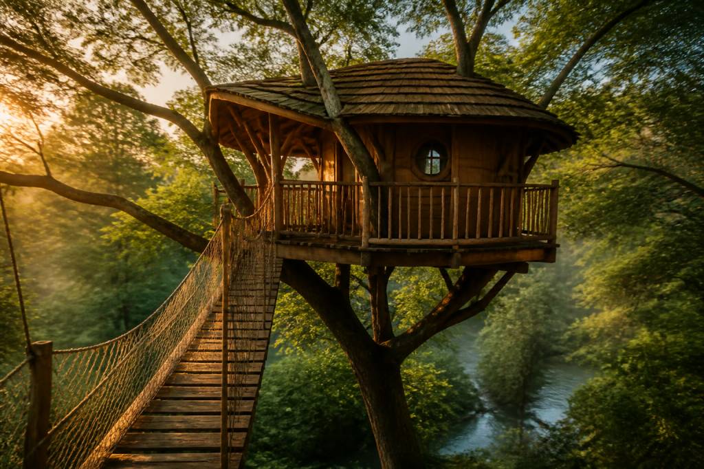 Cabane perchée du Charron : une escapade insolite au cœur de la nature en France