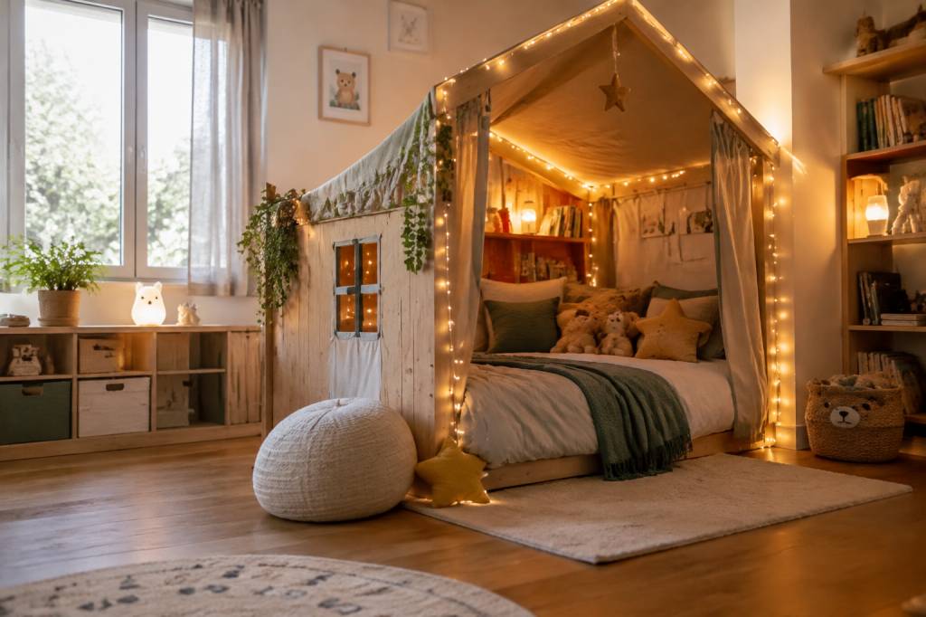 Idée de cabane dans une chambre facile : 7 astuces pour créer un coin magique aux enfants