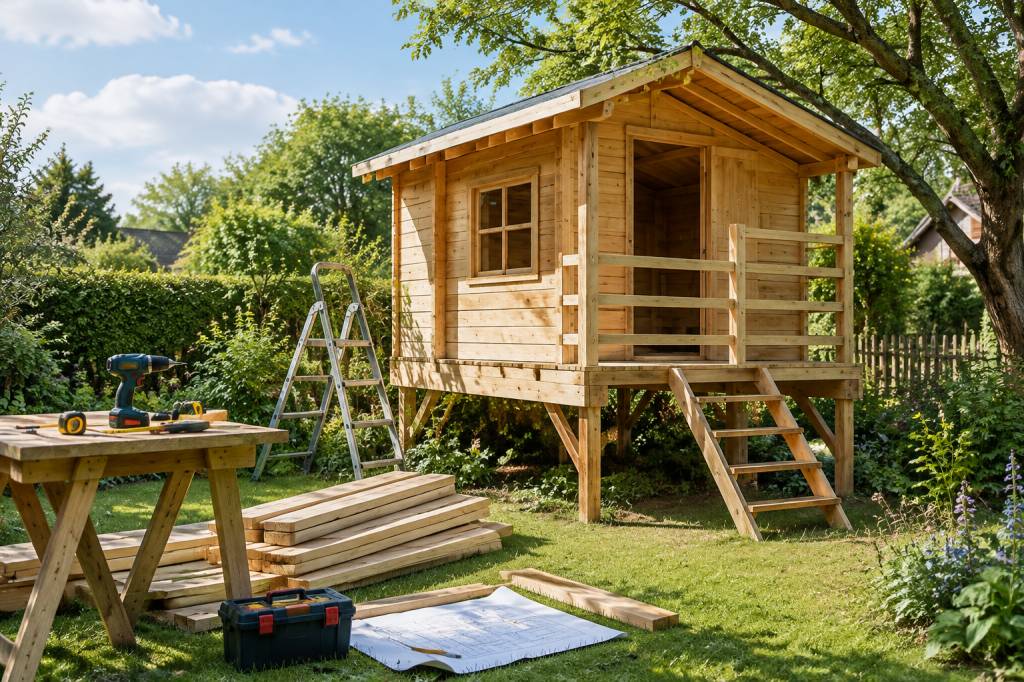 Comment faire une cabane en bois dans son jardin ?